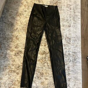 Free People faux leather skinny pants
